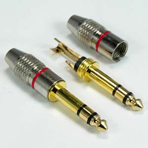 1/4 inch Stereo Metal Plug Gold Plated 1/4 inch Stereo Metal Plug Gold Plated